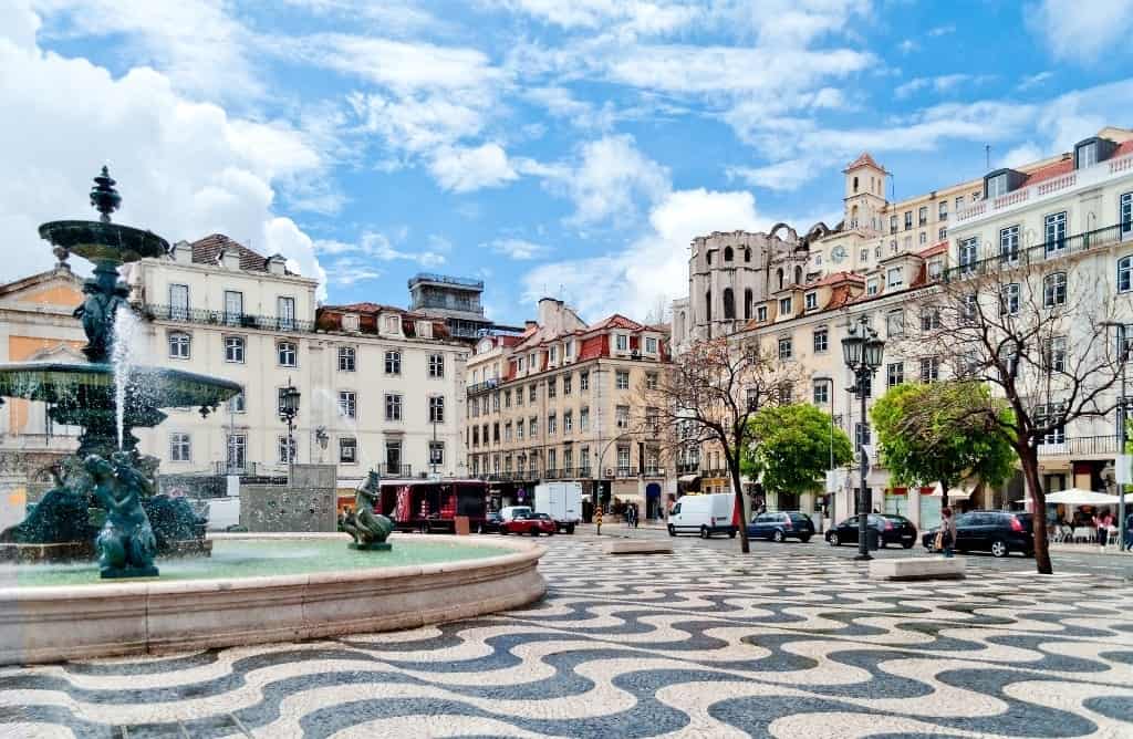 Rossio square - 2 days in Lisbon Portugal
