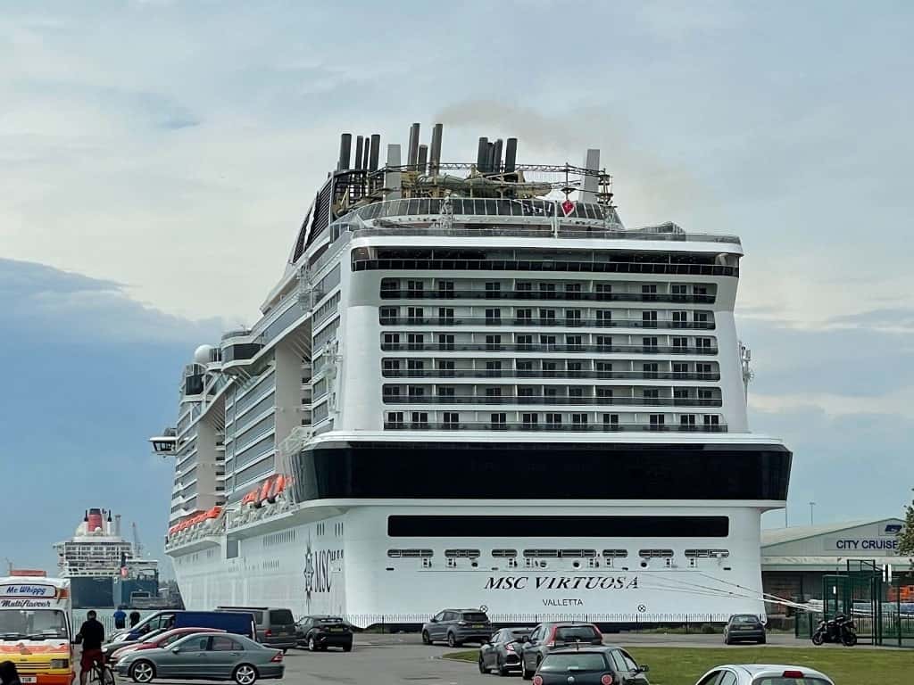 Cruise ship in Southampton